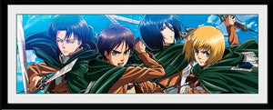 Attack on Titan Framed Poster Scouts 12 x 30