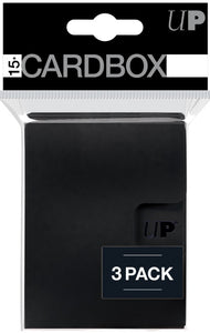 Ultra Pro 15+ Card Box Pro 3-Pack - Black