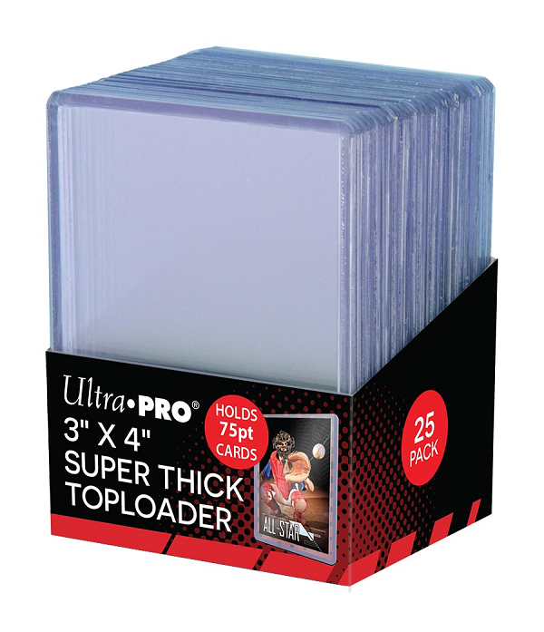 Ultra Pro - Top Loader 75pt Thick 3" x 4" Toploader - 25 Count
