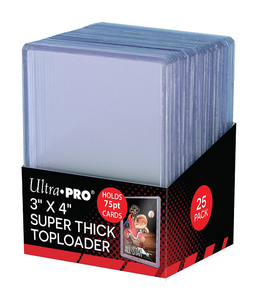 Ultra Pro - Top Loader 75pt Thick 3" x 4" Toploader - 25 Count