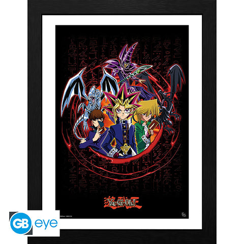 Yu-Gi-Oh! Framed print 12" x 16" - Joey, Yugi and Kaiba