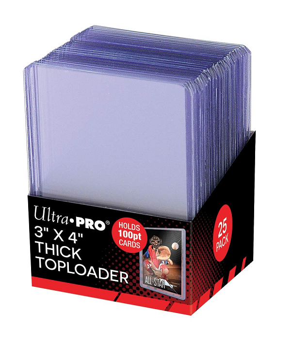 Ultra Pro - Top Loader 100pt Super Thick 3" x 4" Toploader - 25 Count