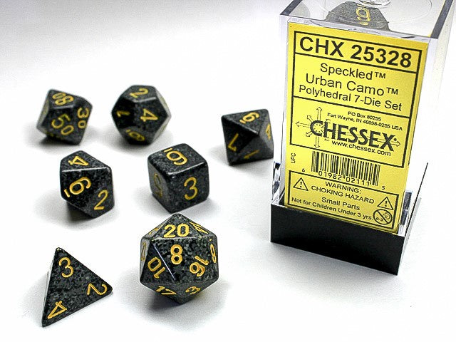 Chessex - Speckled Polyhedral 7-Die Dice Set - Urban Camo