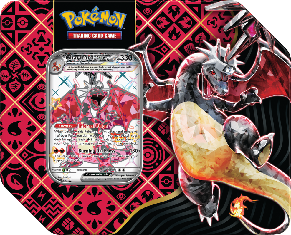 Pokemon Scarlet & Violet: Paldean Fates Tin - Charizard EX