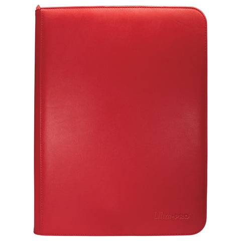 Ultra Pro - 9-Pocket Vivid Zippered Pro-Binder - Red