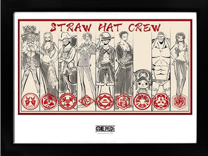 One Piece Framed Print Straw Hat Crew