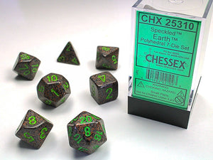 Chessex - Speckled Polyhedral 7-Die Dice Set - Earth