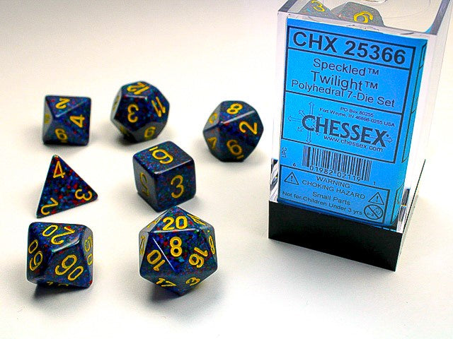 Chessex - Speckled Polyhedral 7-Die Dice Set - Twilight