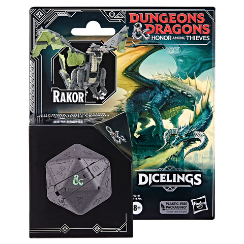 D&D Dungeons & Dragons Honor Among Thieves Dicelings - Black Dragon