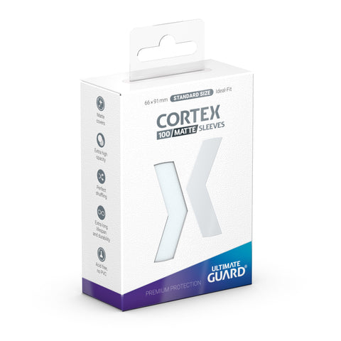 Ultimate Guard: Cortex Standard Size Matte Sleeves 100ct - Transparent