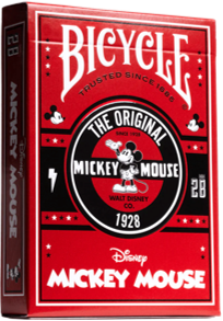 Bicycle Disney Classic Mickey Red Playing Cards