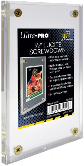 Ultra Pro - 1/2" Lucite Screwdown UV Display for Cards