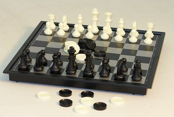 10" Magnetic Chess with Checkers