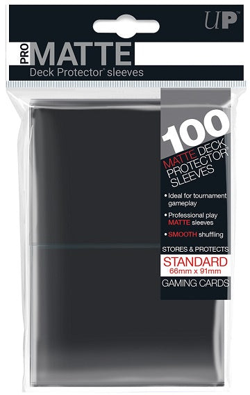 Ultra Pro Standard Size Deck Protector Card Sleeves Pro-Matte 100ct - Black