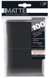 Ultra Pro Standard Sleeve Pro Matte 100ct - Black