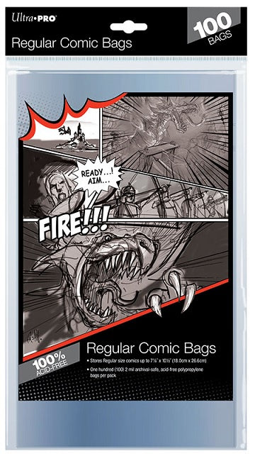 Ultra Pro: Comic Series- Regular Comic Bags -100ct