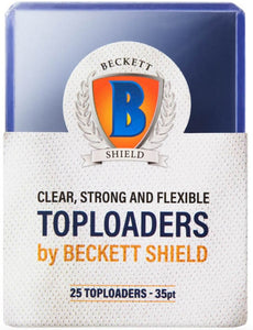 Beckett Shield - Top Loader 35pt Regular - 3" x 4" Toploader - 25 Count