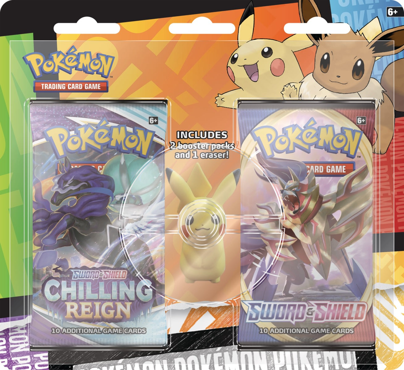 Pokemon - Back to School Blister (Includes 2 Booster Packs and 1 Eraser!) - Pikachu