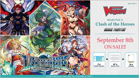 Cardfight!! Vanguard - Clash of the Heroes Booster Pack 11 Sneak Preview Kit