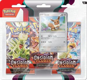 Pokemon Scarlet & Violet: Obsidian Flames - 3 Pack Blister - Eevee