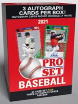 2021 Leaf Pro Set Baseball Blaster Box (3 Autograph Cards Per Box!)