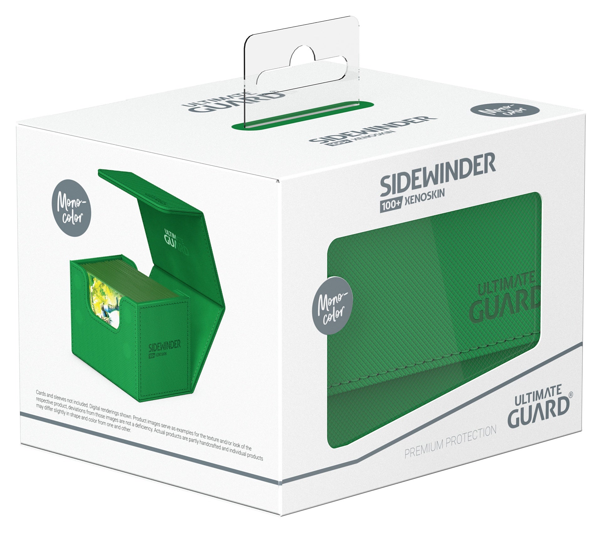 Ultimate Guard: Deck Box: Sidewinder Xenoskin 100+ Monocolor - Green