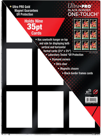 Ultra Pro - 35pt 9-Card Black Border Magnetic One Touch