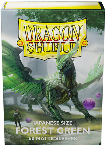 Dragon Shield - Japanese Small Size Matte Sleeves 60ct - Forest Green