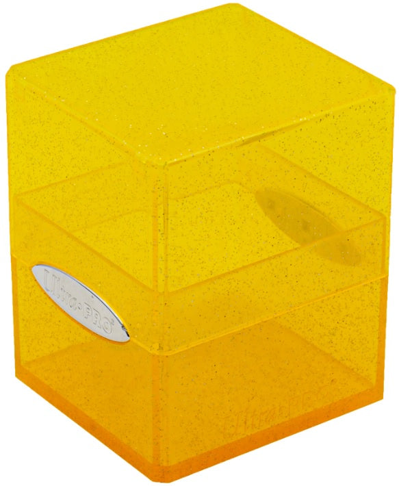 Ultra Pro Satin Cube Glitter Deck Box 100+ - Yellow