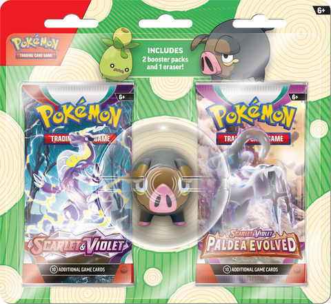 Pokemon - Back to School Blister (Includes 2 Booster Packs and 1 Eraser!) - Lechonk