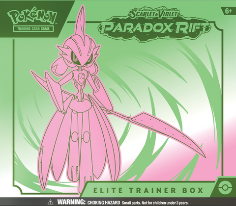 Pokemon Scarlet & Violet: Paradox Rift Elite Trainer Box - Iron Valiant