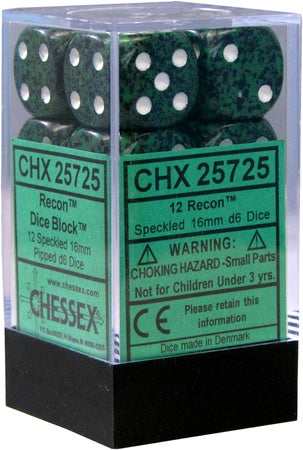 Chessex - Speckled 12D6-Die Dice Set - Recon 16MM
