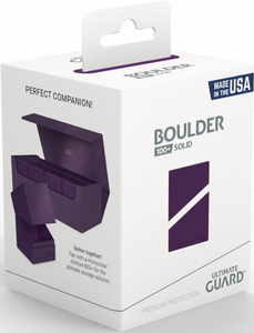 Ultimate Guard: Deck Case Boulder Solid 100+ - Purple