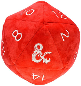 Ultra Pro  - Red and White D20 Jumbo Plush for Dungeons & Dragons