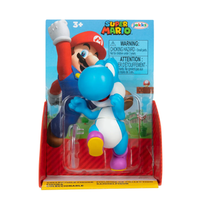 Nintendo Super Mario Collectible 2.5" Figure [Jakks Pacific] - Light Blue Yoshi