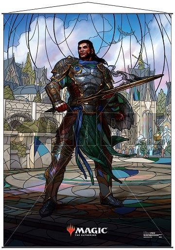 Ultra Pro - Magic the Gathering: Stained Glass Planeswalkers Wall Scroll Gideon for Magic