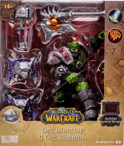 World of Warcraft - Orc Warrior & Orc Shaman Figure [McFarlane Toys]