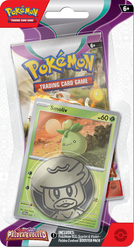 Pokemon Scarlet & Violet: Paldea Evolved - Checklane Blister Pack - Smoliv