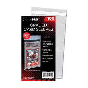 ultrapro graded card case Ultra Pro PSA Graded Card Sleeves 100ct – A & C Games