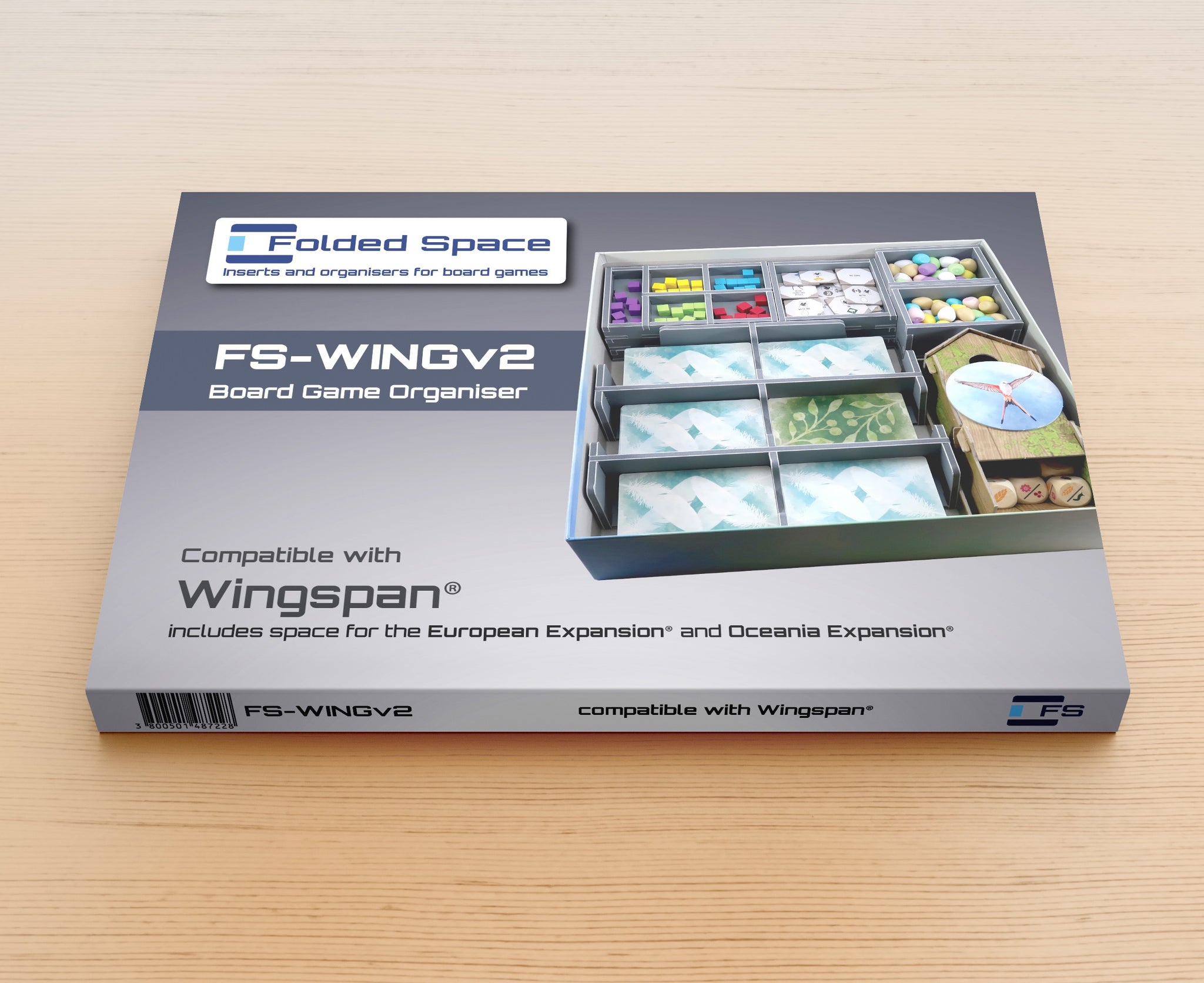 Folded Space - Board Game Organizer - Wingspan 2nd Edition