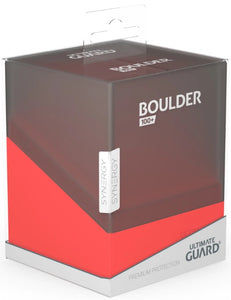 Ultimate Guard: Deck Case Boulder - Synergy 100+ Black / Red