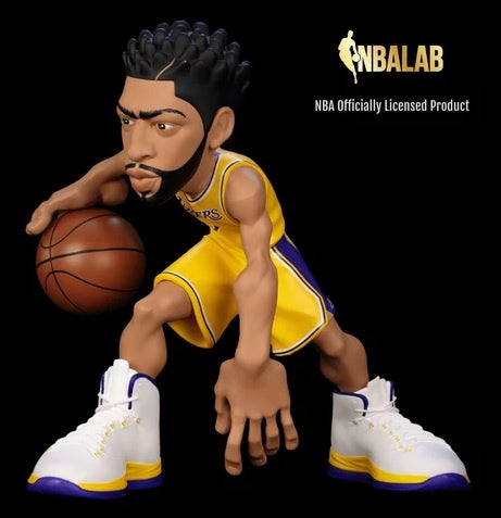 SMALL-STARS NBA 12" ANTHONY DAVIS LIMITED EDITION #/500 2019-21 (LOS ANGELES LAKERS YELLOW JERSEY)
