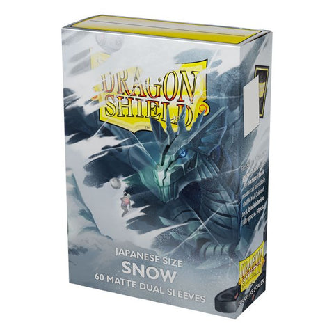 Dragon Shield - Japanese Small Size Matte Dual Sleeves 60ct - Snow