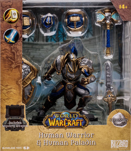 World of Warcraft - Human Warrior & Human Paladin Figure [McFarlane Toys]