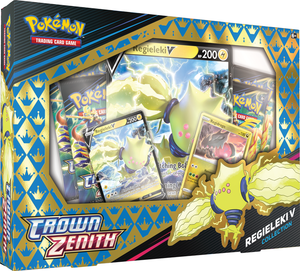  Pokemon Trading Card Game Crown Zenith Elite Trainer Box  Exclusive Lucario Sleeves 65 Count : Toys & Games
