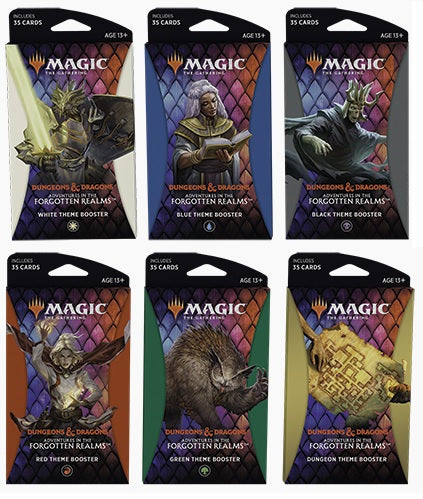 MTG Dungeons & Dragons: Adventures in the Forgotten Realms Theme Booster Packs - Set of 6