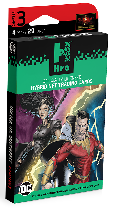 Hro DC Unlock the Multiverse Chapter 3 - Shazam Hybrid NFT Premium Pack