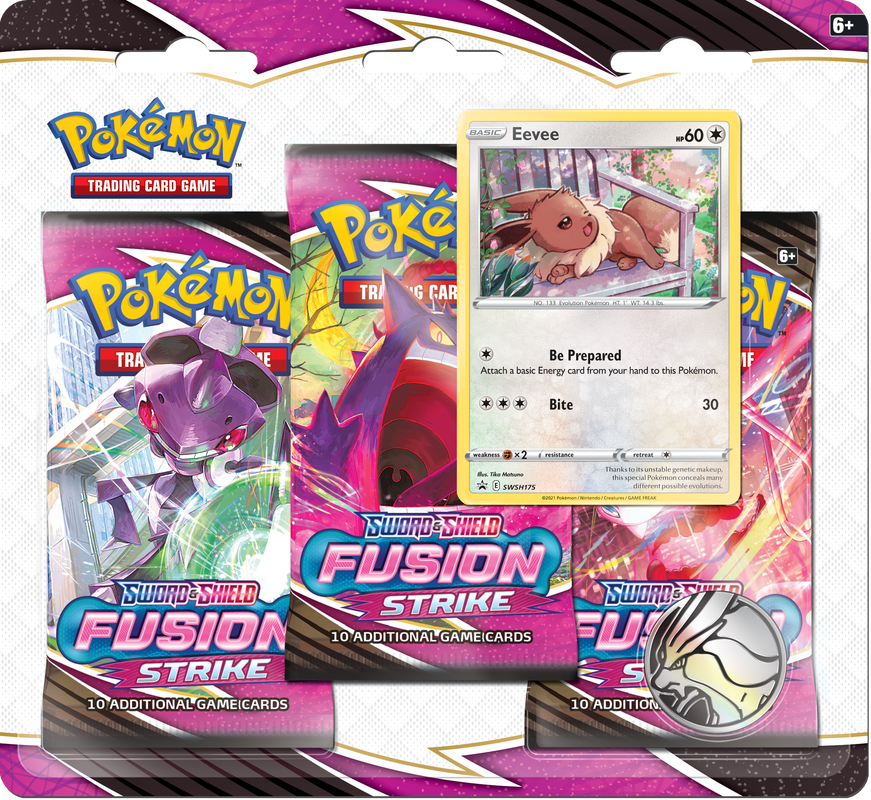Pokemon Fusion Strike - 3 Pack Blister - Eevee