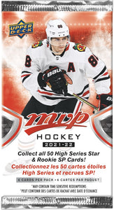 2021-22 Upper Deck MVP Hockey Retail Pack