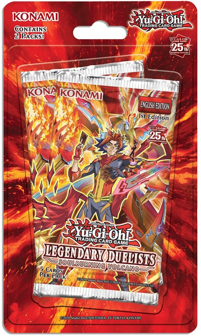 Yu-Gi-Oh! 25th Anniversary Edition Legendary Duelists Soulburning Volcano Blister 2-Pack